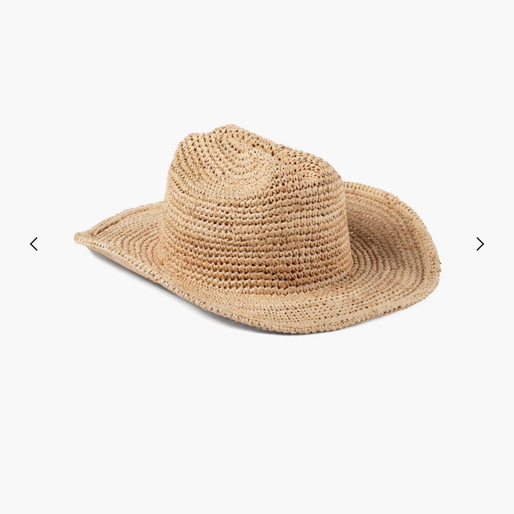 Lack Of Color Woven Straw Cowboy Hat In Natural